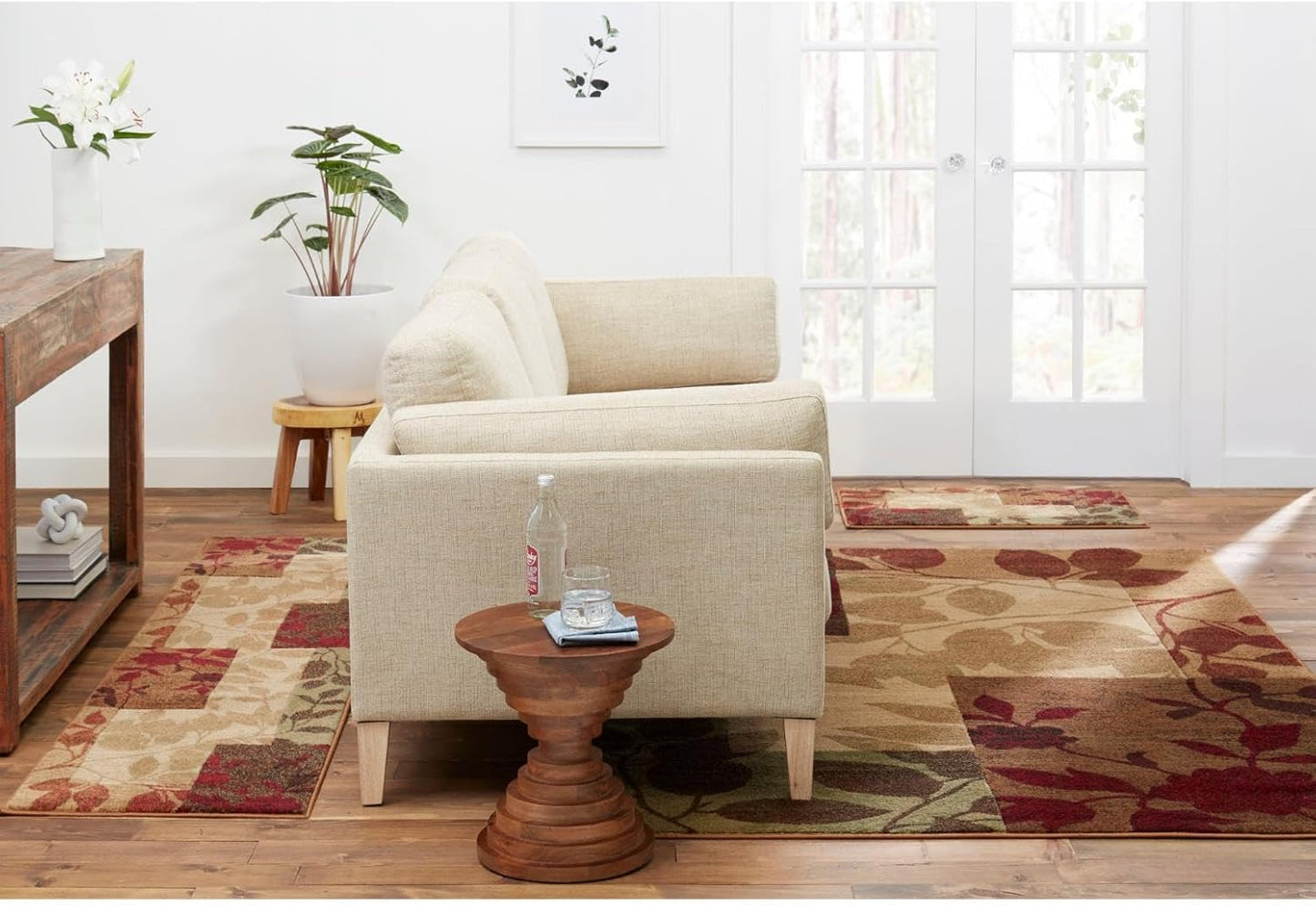 Home Dynamix Amelia Modern Area Rug | 3 Piece Set | Beige/Green/Red