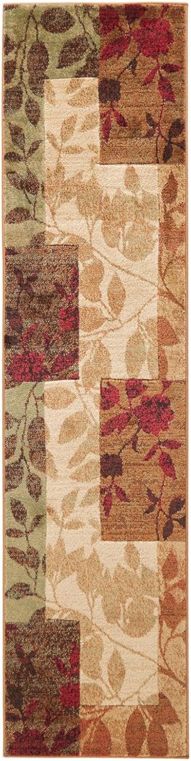 Home Dynamix Amelia Modern Area Rug | 3 Piece Set | Beige/Green/Red