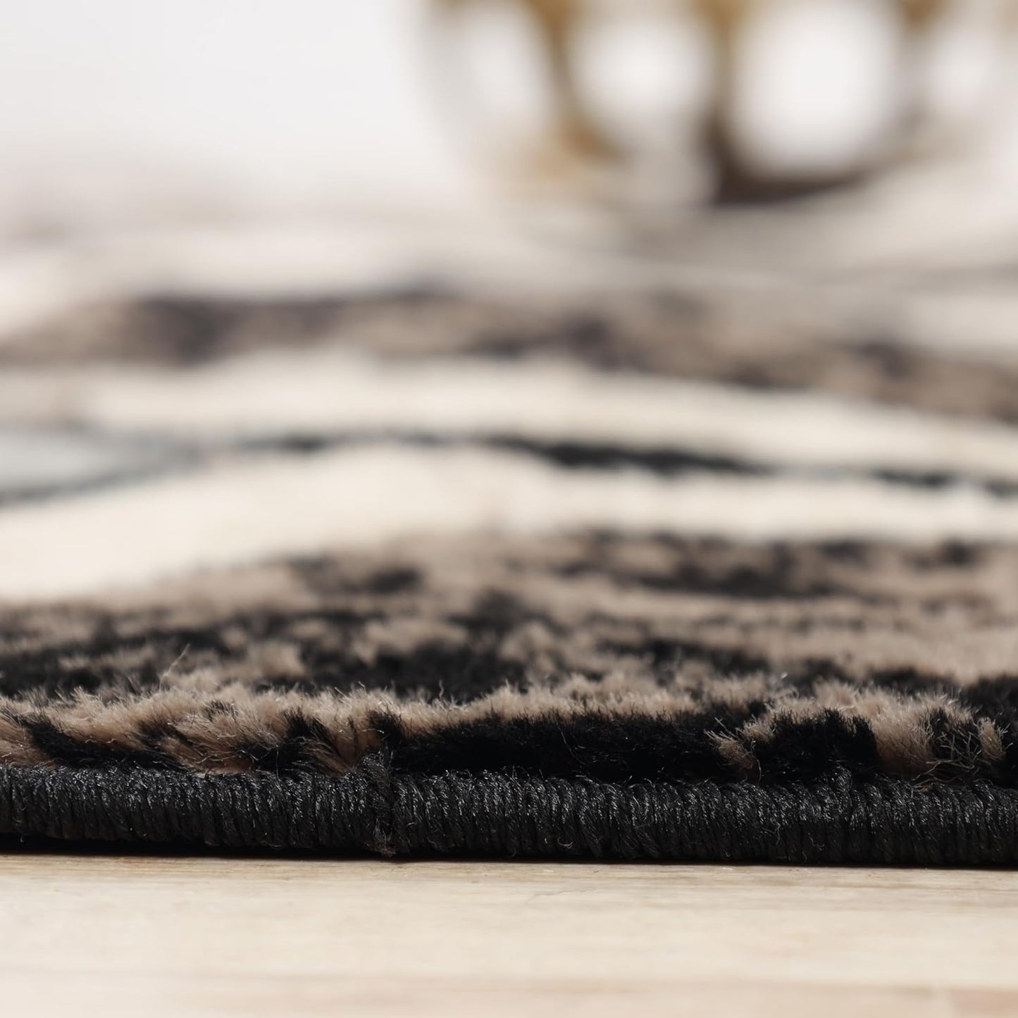 Superior Viking 3 Piece Indoor Area Rug Set, Jute Backing, Modern Trellis Decor for Hallway, Entry, Office, Kitchen, Bedroom, Living Room Floors, Plush Rugs, 2' 7" x 8', 2' x 3', 4' x 6', Chocolate