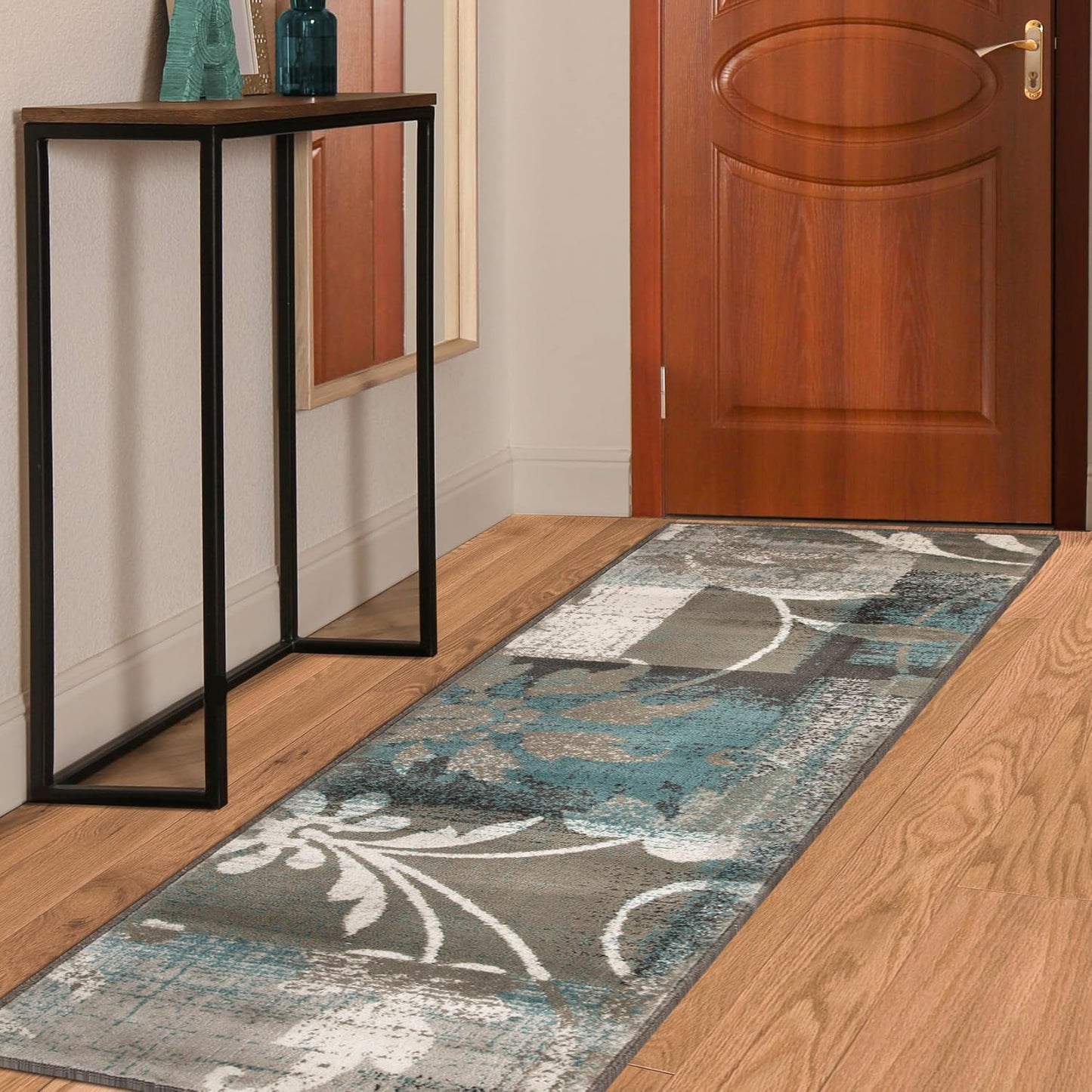Superior Pastiche 3 Piece Indoor Area Rug Set, Jute Backing, Modern Floral Patchwork Decor, Hallway, Office, Kitchen, Bedroom, Living Room Floors, Plush Rugs, 2' x 3', 4' x 6', 6' x 9', Beige