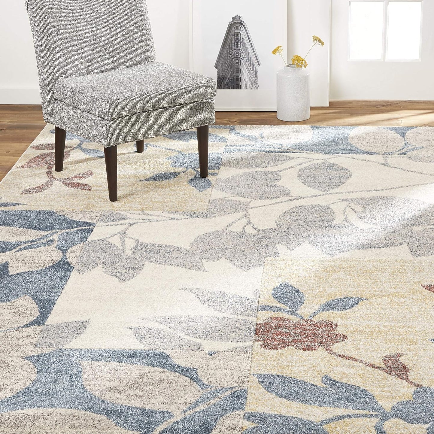Home Dynamix Amelia Modern Area Rug | 3 Piece Set | Beige/Green/Red